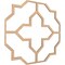 Ekena Millwork 66 56W x 66 56H x 38T Large Laird Decorative Fretwork Wood Ceiling Panels, Hickory CELW67X67X0375LRDHI - alternate 8